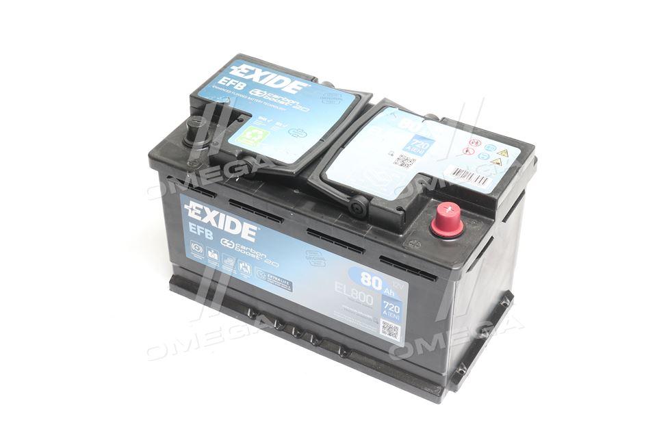 Акумулятор 80Ah-12v Exide EFB (315х175х190), R, EN800 EL800 UA51