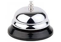 Звонок для официанта ресепшн и гостиниц настольный Колокольчик вызова металлический D 6,5 H 4 cm FORKOPT