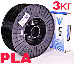 PLA пластик для 3D принтера 3.0 кг / 960 м / 1.75 мм / Графит