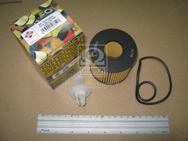 Фільтр масляний SUBARU, TOYOTA (вир-во ASHIKA) 10-ECO077 UA51, фото 1