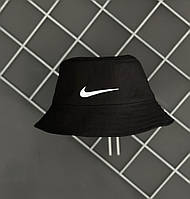 Панама чорна Nike білий лого RD231 хорошее качество