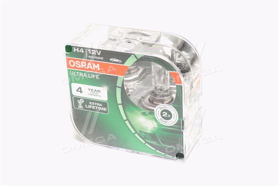 Лампа фарна H4 12V 60/55W P43t ULTRA LIFE (компл.) (вир-во СНГ) 64193ULT-HCB-DUO UA51