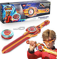 Набір дзиґа і меч Інфініті Пилоючий ведмідь Infinity Nado Sword Launcher Blazing War Bear, Flame Red