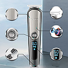 Машинка для стрижки волосся 5в1 VGR V-105, 5W / Акумуляторний триммер для стрижки бороди та вусів / Електробритва, фото 3