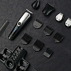 Машинка для стрижки волосся 5в1 VGR V-105, 5W / Акумуляторний триммер для стрижки бороди та вусів / Електробритва, фото 6