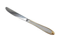 Нож столовый нержавейка Капля с позолотой L 23,5 cm в упаковке 12 штук из нержавеющей стали FORKOPT