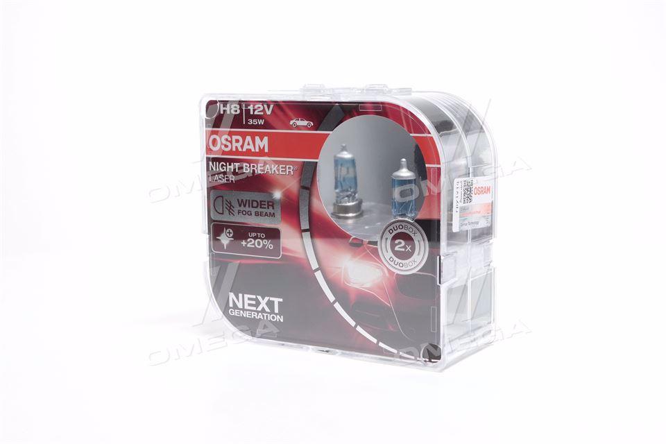 Лампа фарна H8 12V 35W PGJ19-1 NIGHT BREAKER LASER next generation (+150) компл (вир-во СНГ) 64212NL-HCB UA51