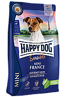 Сухой корм Happy Dog Sens Mini France для собак малых пород с уткой и картофелем (беззерновой), 4 кг