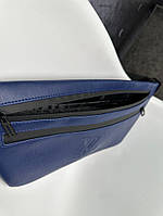 Бананка-сумка з шкірозамінника синя Louis Vuitton хорошее качество