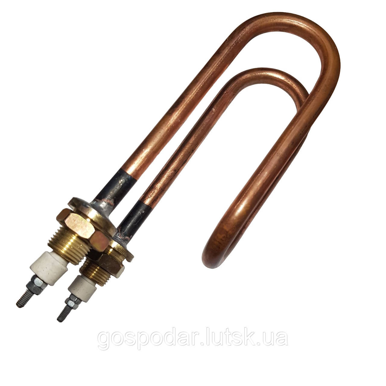 Тен дистилятора мідний вигнутий потужністю 2500 Вт, фото 1