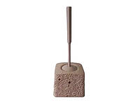 Ершик для чистки унитаза и туалета на подставке Щетка туалетная напольная №333 Ажур L 36 cm FORKOPT