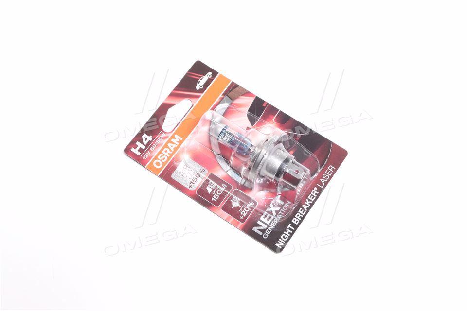 Лампа фарна H4 12V 60/55W P43t NIGHT BREAKER LASER next generation (+150) blister 1шт (вир-во СНГ) 64193NL-01B