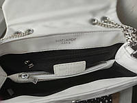 Женская топовая сумка Yves Saint Laurent white хорошее качество
