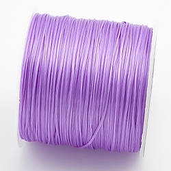 Гумка листкова для браслетів 1 мм Бузковий +-60 м