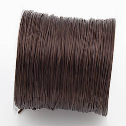 Гумка листкова для браслетів 1 мм Коричневий +-60 м