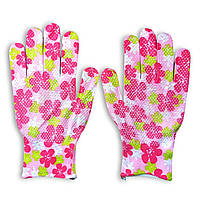 Рукавички робочі трикотажні з PU-покриттям неповна обливка р.8 (M) для дачі, саду та городу.