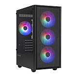 Корпус Prologix E107 Tempered Glass Black без БЖ, фото 2