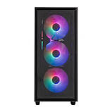 Корпус Prologix E107 Tempered Glass Black без БЖ, фото 4