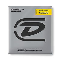 Струны для 4-струнной бас-гитары Dunlop DBSBS40100 Super Bright Stainless Steel .040 - .100