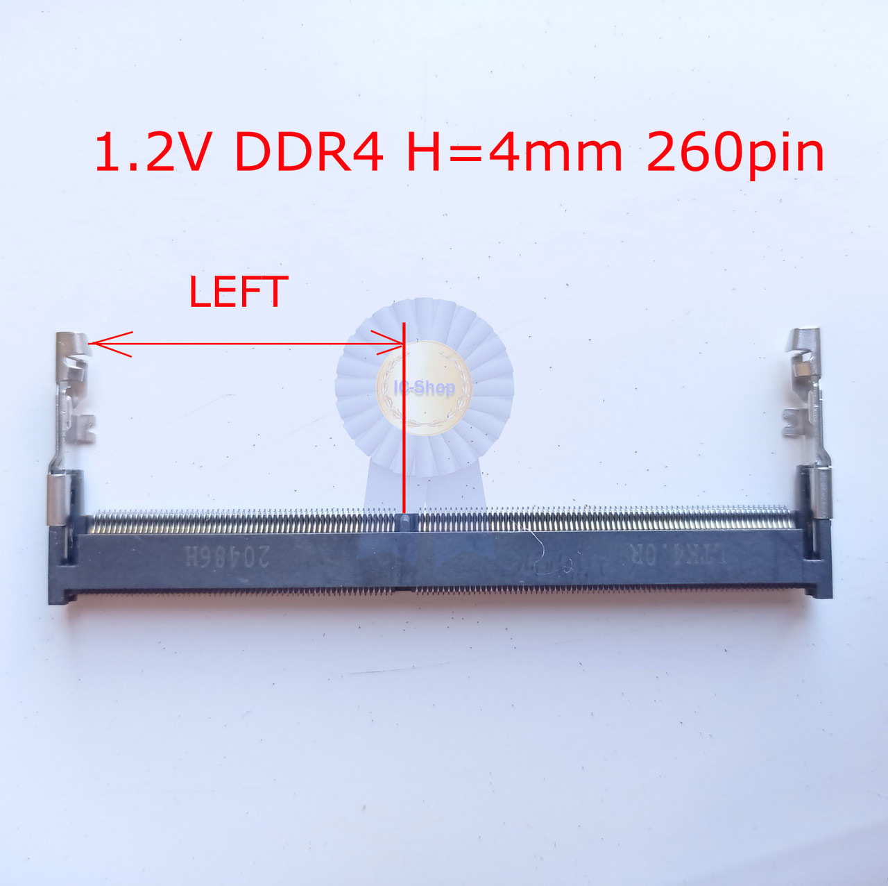 Роз'єм DDR4 260pin H=4 mm (Лівий ключ) — Демонтаж