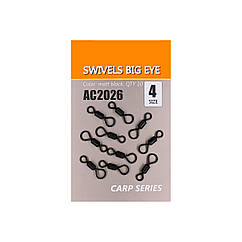 Вертлюг рибальський Orange BIG EYE