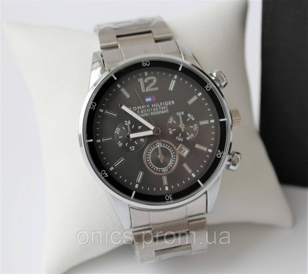 Мужские наручные часы Tommy silver хорошее качество - фото 3 - id-p1946464468