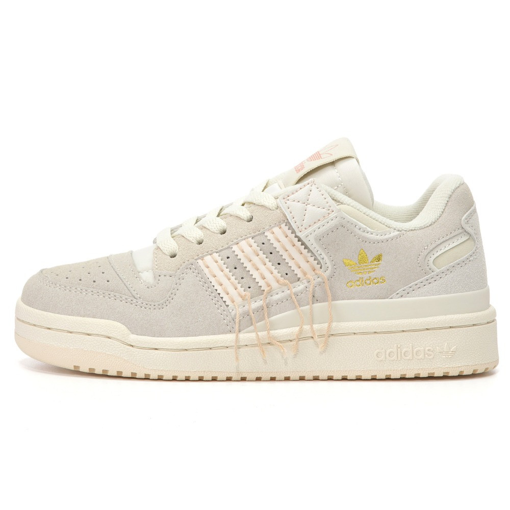 Жіночі кросівки Adidas Forum 84 Low Beige, замшеві кросівки адідас форум 84