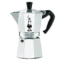 Гейзерная кофеварка на 6 чашек Bialetti Moka Express для варки кофе алюминиева