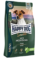 Сухой корм Happy Dog Sens Mini Montana для собак малых пород с кониной и картофелем (беззерновой), 800 г