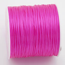 Гумка листкова для браслетів 1 мм Маджента +-60 м