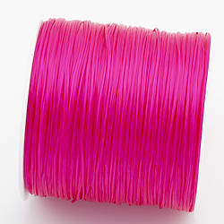 Гумка листкова для браслетів 1 мм Рожевий +-60 м
