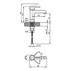 Душова система для ванни + змішувач на умивальник + кран для кухні Qtap з латуні білий, фото 6