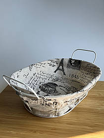 Кошик Helios металевий каркасний зі знімною тканиною 260х200х90 мм (7320)