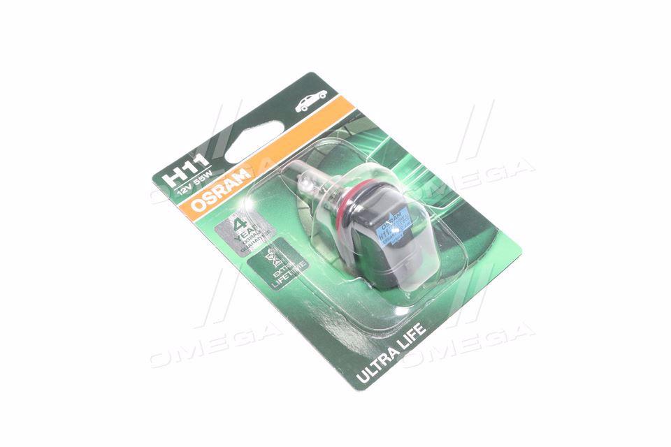 Лампа фарна H11 12V 55W PGJ19-2 Ultra Life (Blister 1шт) (вир-во СНГ) 64211ULT-01B UA51