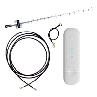 Комплект для 4G интернета LTE модем ZTE MF79U Wi-Fi + Антенна Стрела Rnet 1700-2700 МГц 20 дБ