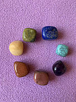 Чакровий набір із натуральних каменів 7 штук "Енергія чакр"