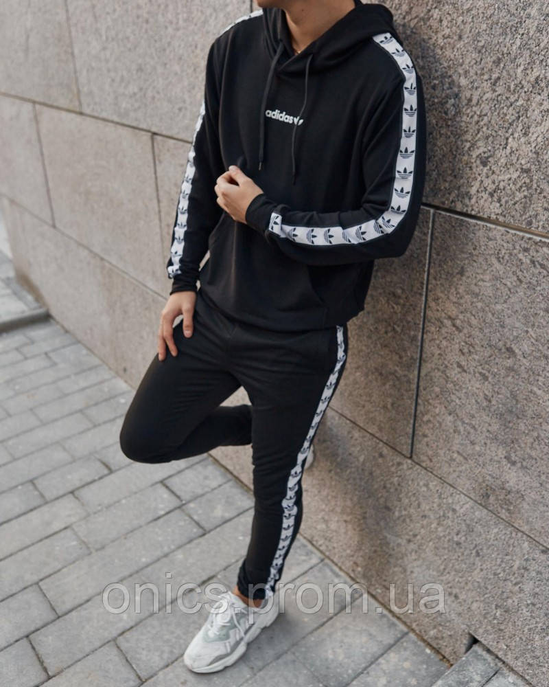 Худи Adidas черный хорошее качество - фото 3 - id-p1946531515