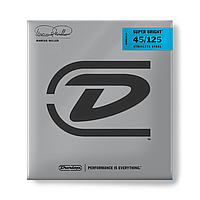 Струны для 5-струнной бас-гитары Dunlop DBMMS45125 Marcus Miller Super Bright Stainless Steel .045 - .125