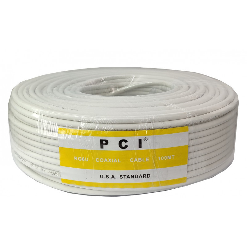 Кабель коаксіальний кімнатний PCI RG6U 100 m