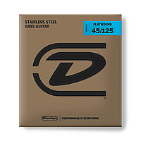 Струны для 5-струнной бас-гитары Dunlop DBFS45125 Flatwound Stainless Steel .045 - .125