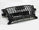Решітка радіатора Audi Q5 2008-2011 стиль SQ5 Black, фото 2