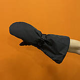 Об'ємні рукавиці з плащової тканини Чорний, фото 5