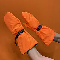 Об'ємні рукавиці з плащової тканини Жовтогарячий