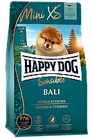 Полнорационный корм Happy Dog Mini XS Bali для мелких и очень мелких пород собак (курица/куркума), 300 г