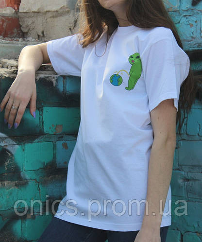 Белая футболка Ripndip c инопланетянином хорошее качество (ID ...