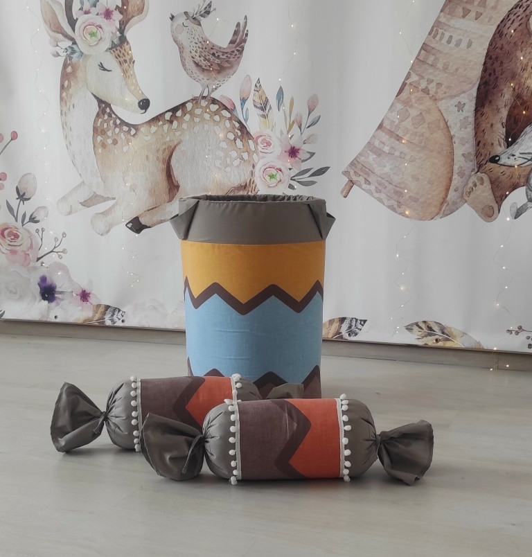 Кошик для іграшок Веселковий, фото 1