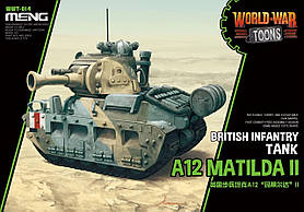 A12 Matilda II британський піховий танк (World War Toons series). MENG MODEL WWT-014