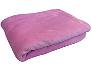 Набір плед і чохол плюшевий, багаторазовий для кушетки, колір: ніжно розовий для масажу, фото 3