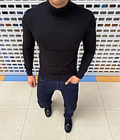 Мужской черный свитер. 9-431 хорошее качество