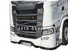 Захист переднього бампера для Scania S euro 6 - колір: чорний - тип: без діодів v4